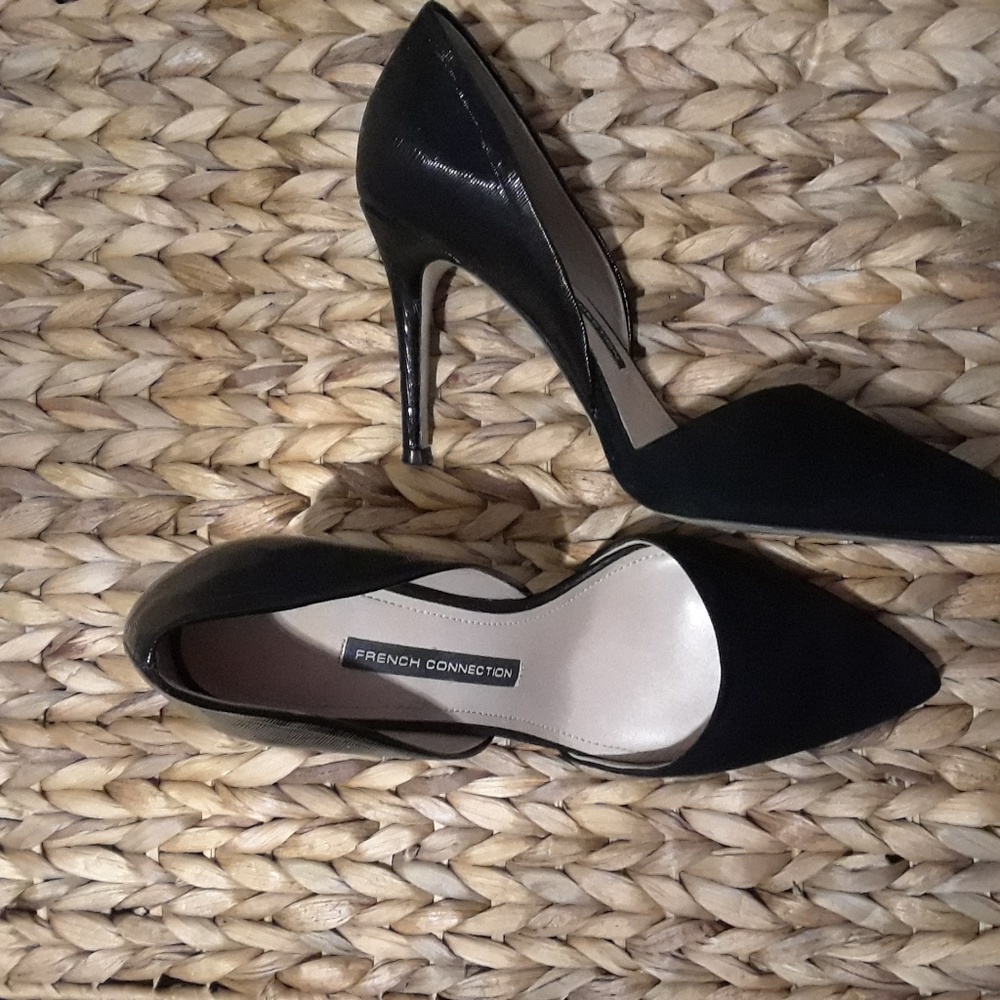 French connection black heels
